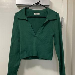 Green Long Sleeve Sweater Top Babaton